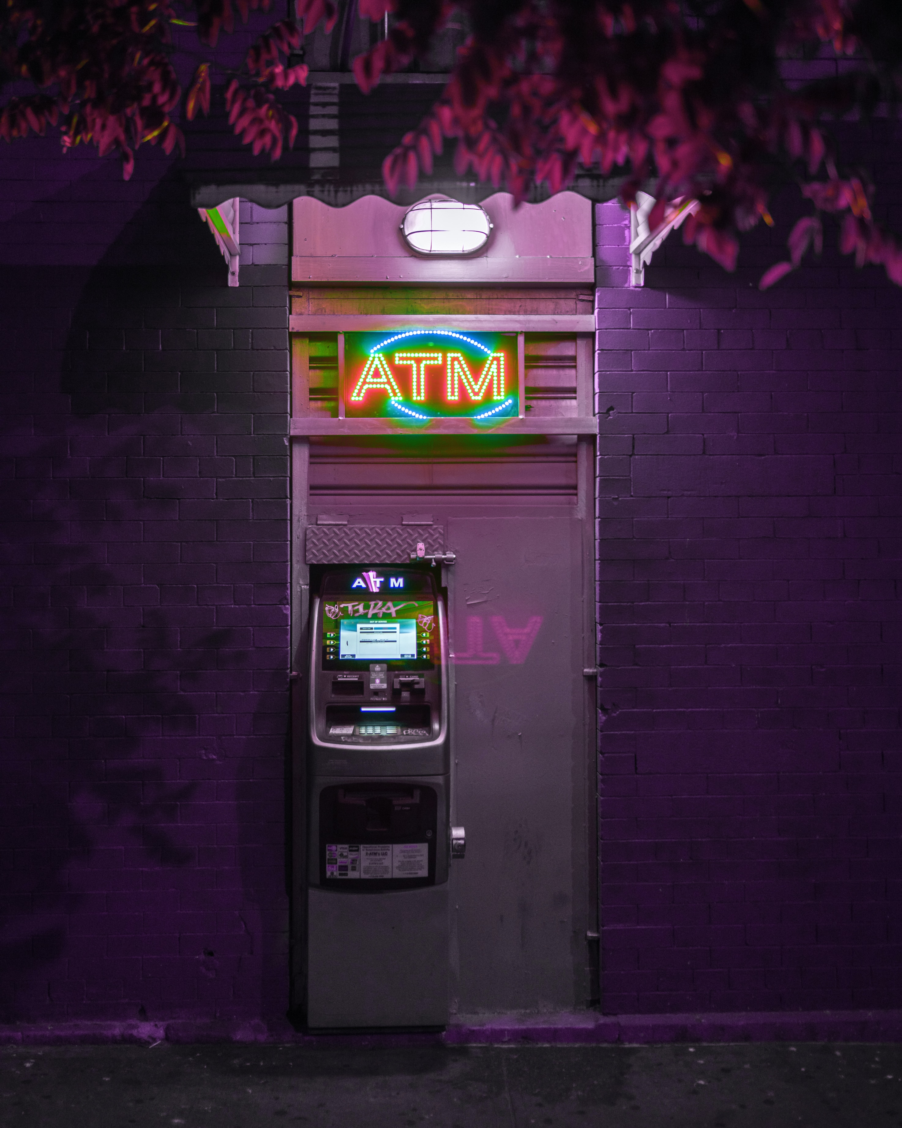 An image of an automated teller machine (ATM)